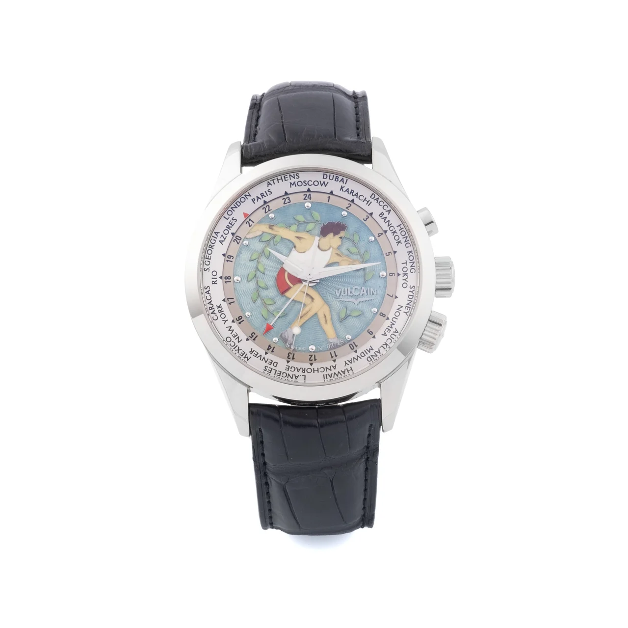 Vulcain VULCAIN, REF. 100308.055, EPHAISTOS, DISCUS THROWER, No. 02/28, WHITE GOLD kol saati
