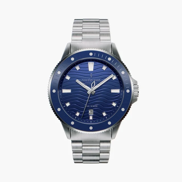 Nordgreen Waves 40mm WA40SI3LSIBU kol saati