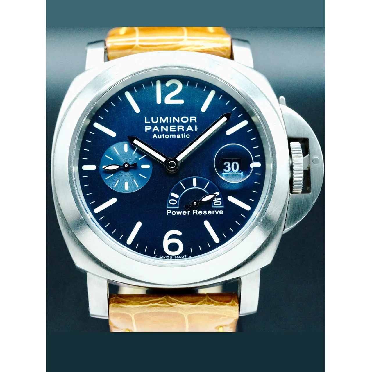 Panerai Luminor Power Reserve Titanium Blue Dial 44mm POC210000081951 44 mm kol saati
