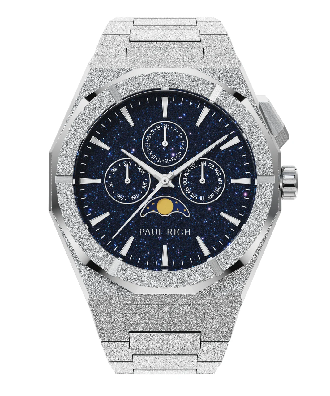 Paul Rich Frosted Star Dust II MoonphasePR99II - Silver 43 mm kol saati