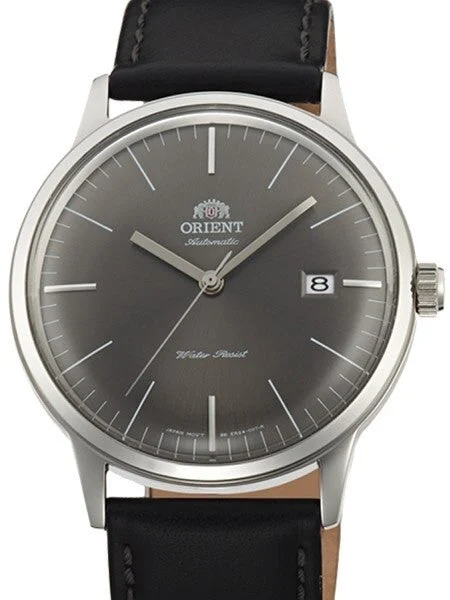 Orient Scratch and Dent - Bambino V3 Automatic Dress Watch with Grey Dial, Applied Silver Hour Markers #ER2400KA 1 SND115 kol saati