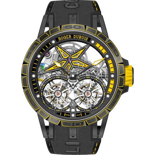 Roger Dubuis Excalibur Spider Pirelli Black DLC Titanium 47mm RDDBEX0755 kol saati