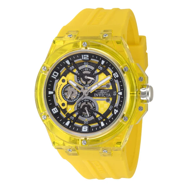 Invicta Racing Saphirex Saphirex Watch - 46mm. Yellow (48802) kol saati