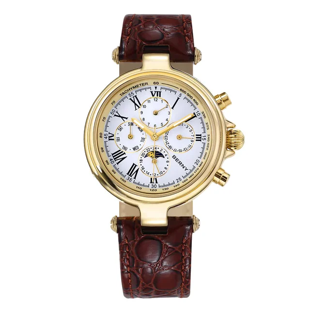 BERNY Men Automatic Full Calendar Watch-AM7042M AM7042M-Y kol saati