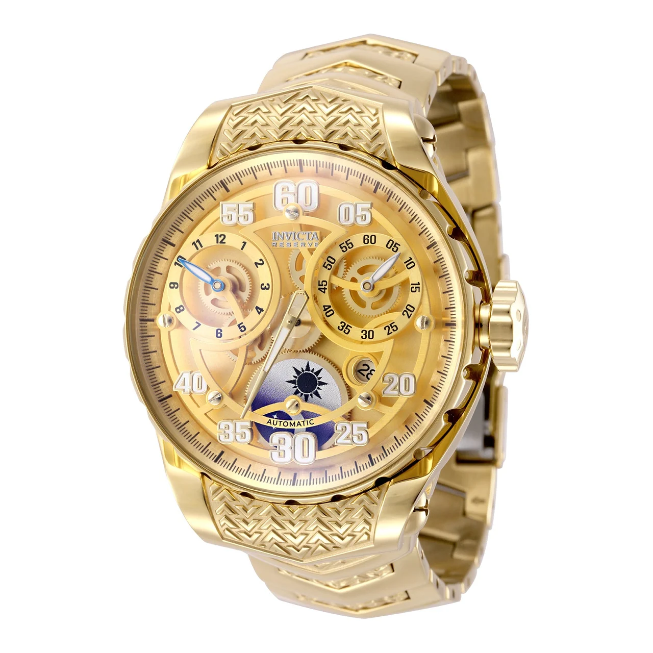 Invicta Grand Dome Automatic Watch - 49mm. Gold (50267) 49 mm kol saati