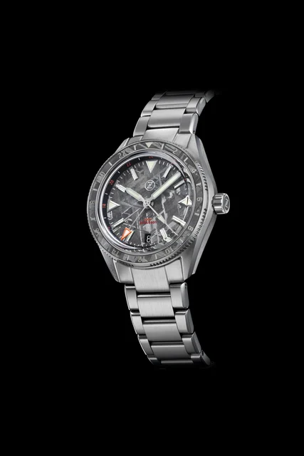 Zelos Horizons V2 GMT 200m SS Meteorite kol saati