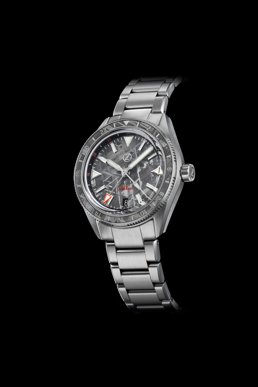 Zelos Horizons V2 GMT 200m SS Meteorite 20 mm kol saati