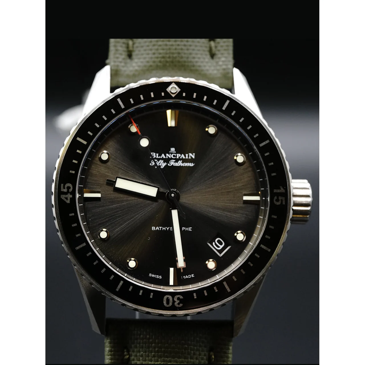 Blancpain Fifty Fathoms Bathyscaphe 43mm Steel 5000-1110-B52A 210000017394 43 mm kol saati