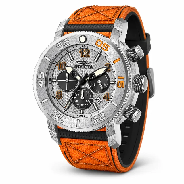 Invicta Coalition Forces Sovereign OPS Watch - 50mm. Orange. Black (50093) kol saati