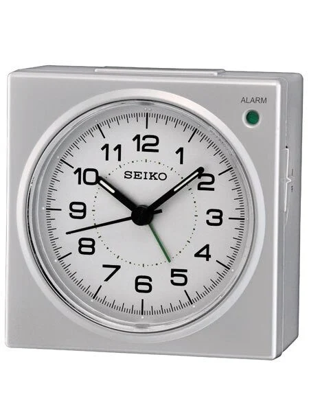 Seiko Alarm Clock with Snooze Bar and Quiet-Sweep #QHE086SLH kol saati