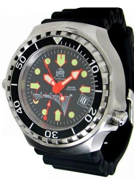 Tauchmeister Dive GMT Watch with Helium Valve T0277 kol saati