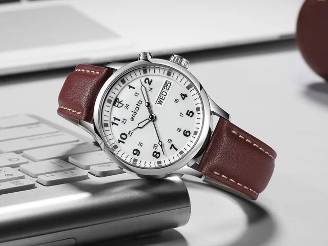 Enkatawatches Atlas – Dark Umber L kol saati