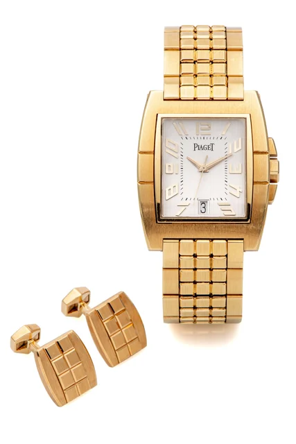 Piaget Ref. 10025, self-winding, centre-seconds, date, double deployant bezel clasp; “UpSt