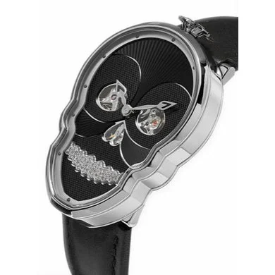 Fiona Krüger Fiona Kürger Petit Skull Black Diamond Teeth FK-PS-BLACK-DIAMONDS kol saati