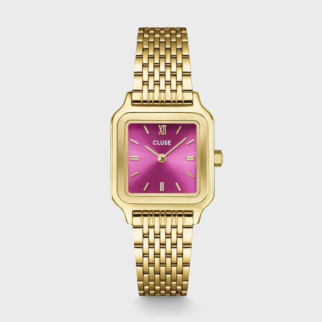 CLUSE Gracieuse Petite Watch Steel, Fuchsia Pink, Gold Colour CW11829 kol saati