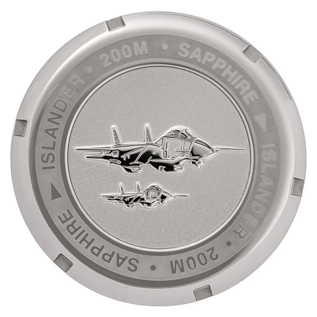 Islander Embossed F-14 Caseback for Calverton #BK-04 kol saati
