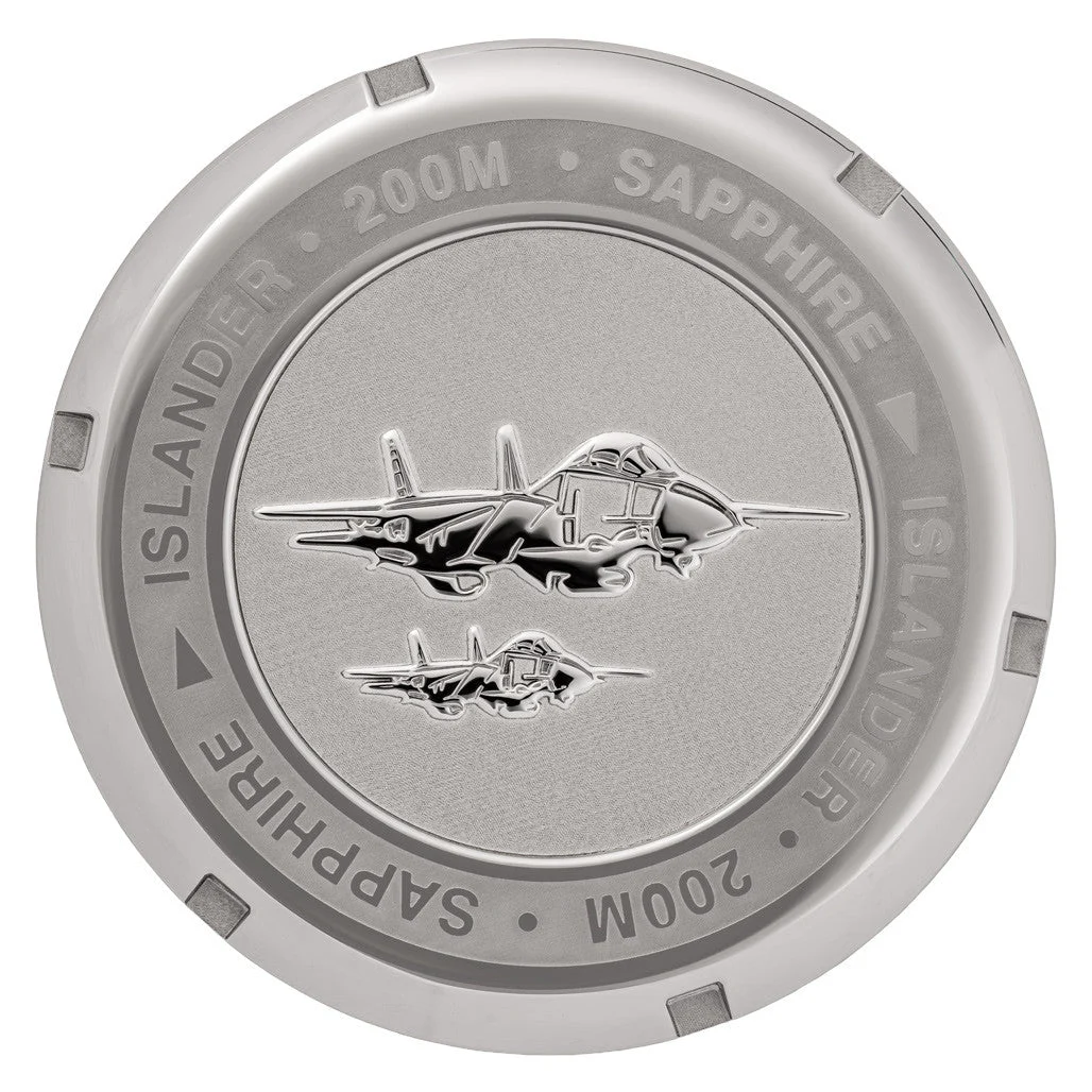 Islander Embossed F-14 Caseback for Calverton #BK-04 kol saati