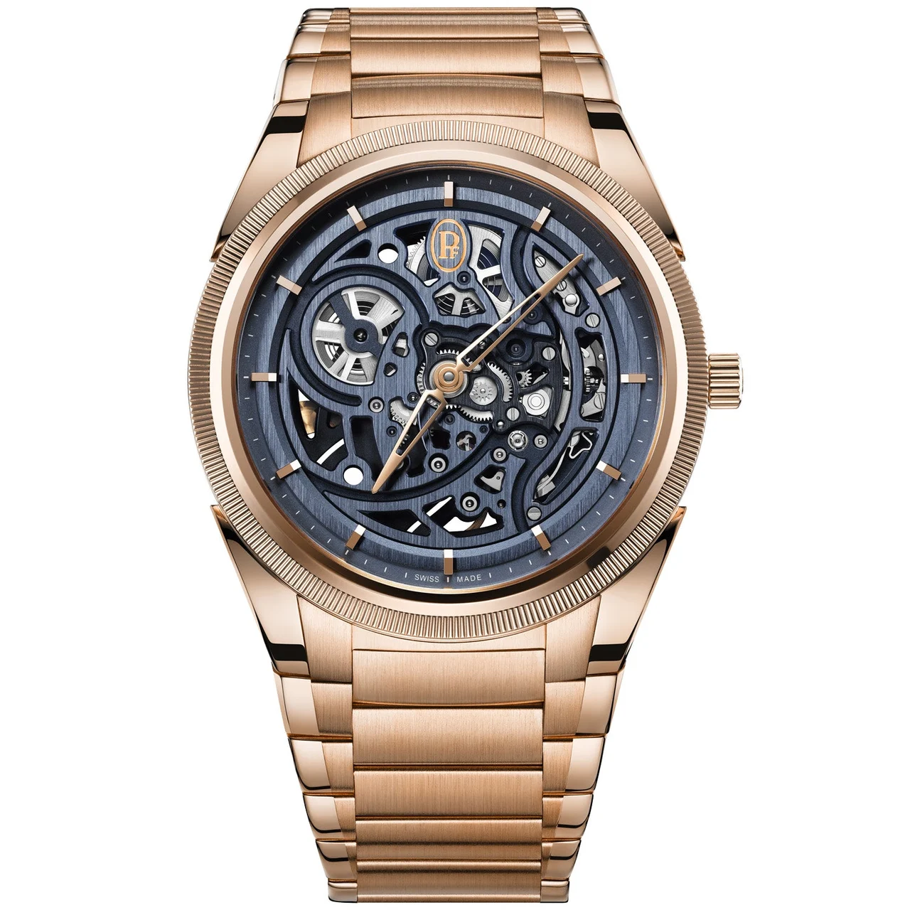 Parmigiani Fleurier Tonda PF Skeleton Milano Blue PFC912-2020004-200182 kol saati