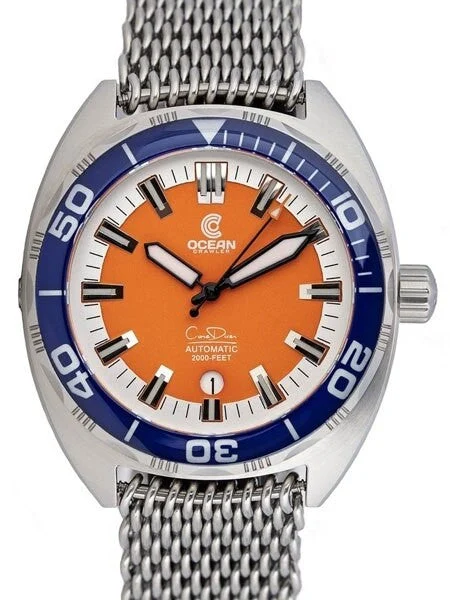 Ocean Crawler Core Diver Swiss Automatic Watch with AR Sapphire Crystal #CD-119 50 mm kol saati