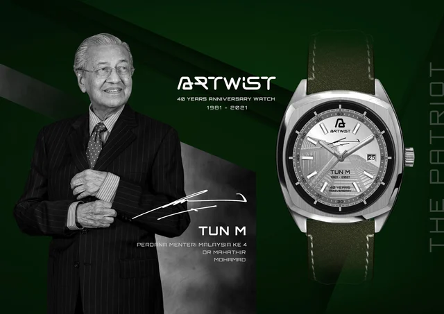 Artwistwatch Tun M • Perdana Menteri Ke 4 • Patriot • Serial Number 08 • TUN M • PERDANA M