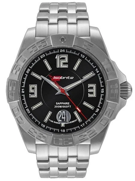 Armourlite Isobrite Executive Series Swiss Automatic Watch with T-100 Tritium Illumination #ISO701 49 mm kol saati