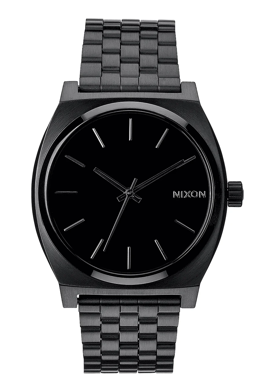 Nixon US Time Teller - All Black A045-001-00 37 mm kol saati