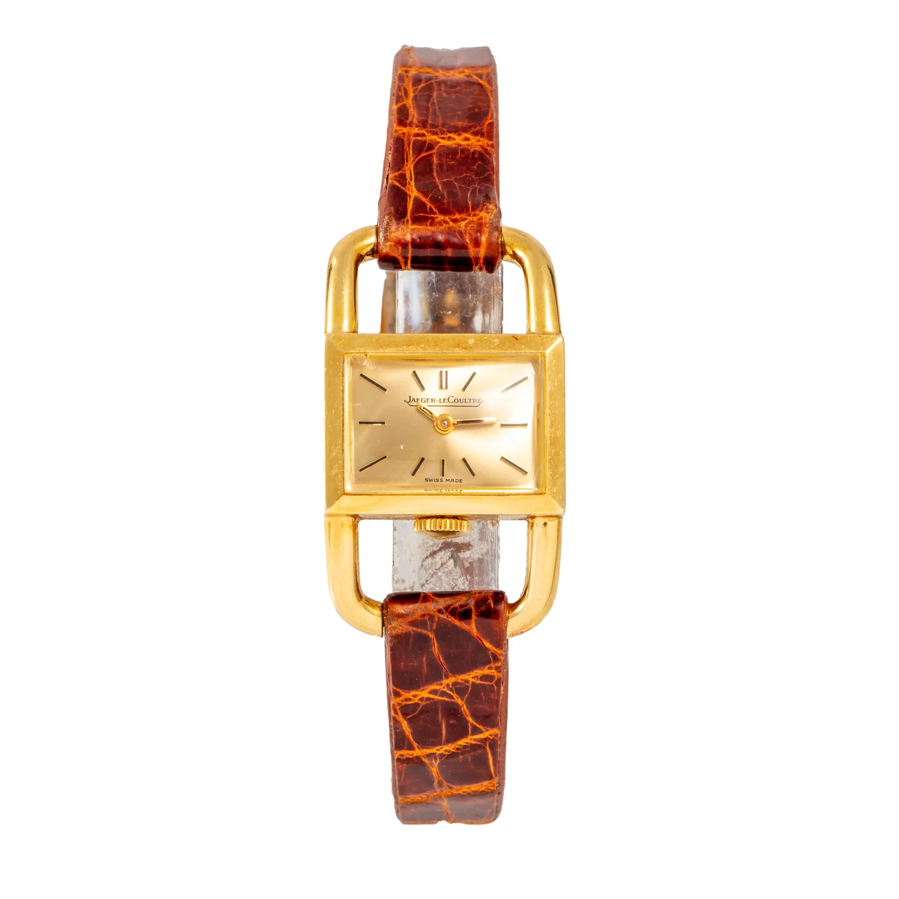 Jaeger-Lecoultre JAEGER-LECOULTRE REF 1670-21, ETRIER, 18K YELLOW GOLD, CHAMPAGNE DIAL kol saati