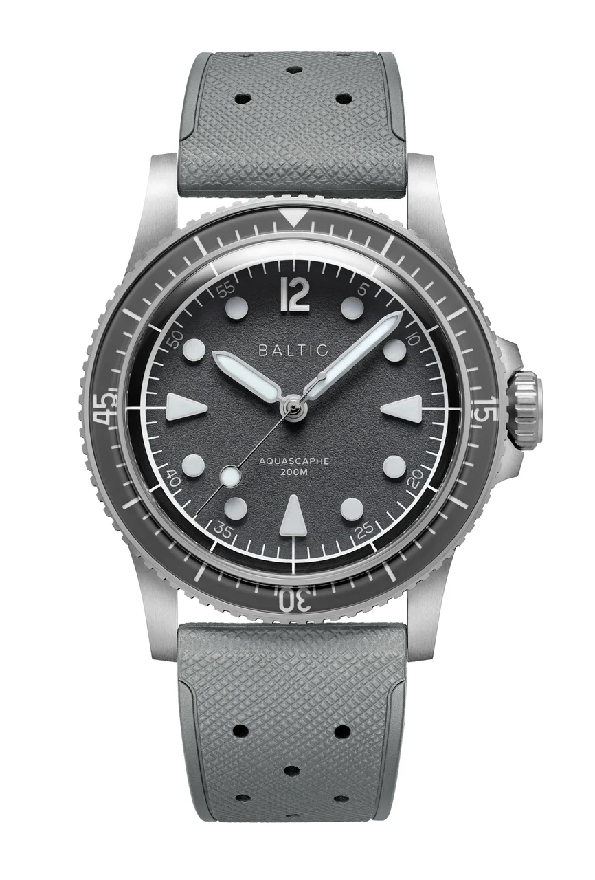 Baltic Aquascaphe BAL_AQMK237_GRY_SS_RCGRYM_SOL 37 mm kol saati