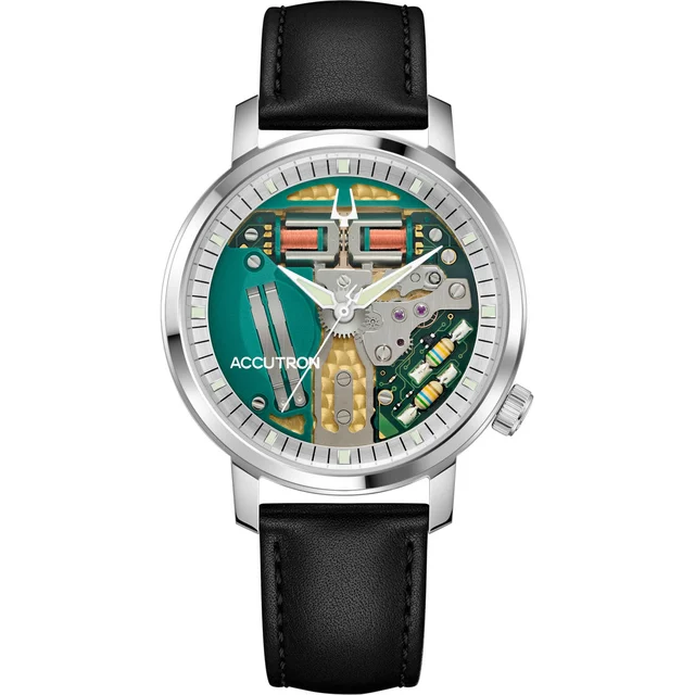 Accutron Spaceview 314 Tuning Fork Revival Steel 26A211 kol saati