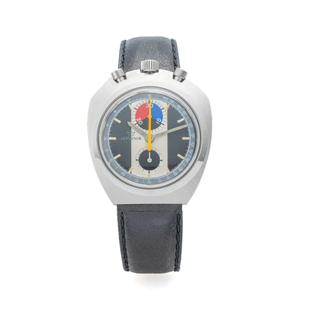 Lemania LEMANIA, REF. 9601, BULLHEAD CHRONOGRAPH, STEEL kol saati