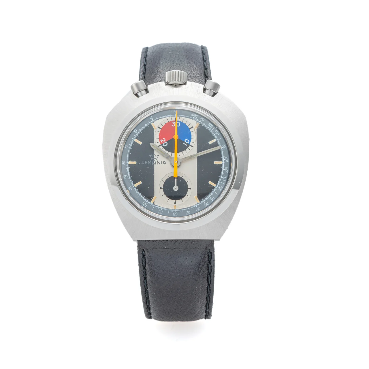 Lemania LEMANIA, REF. 9601, BULLHEAD CHRONOGRAPH, STEEL kol saati
