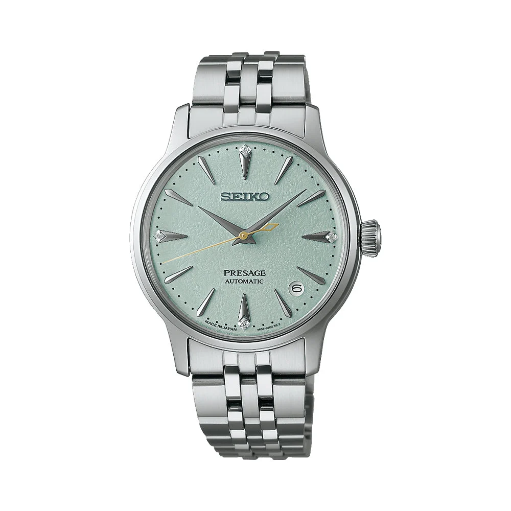 Seiko Presage Cocktail Time 34mm - Green on Bracelet SRPL63 34 mm kol saati