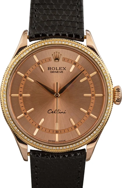 Rolex Cellini 50605 Everose kol saati