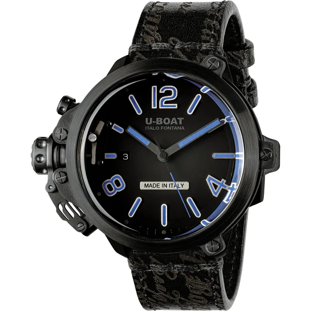 U-Boat Capsule 50mm PVD BK BL 8806 kol saati