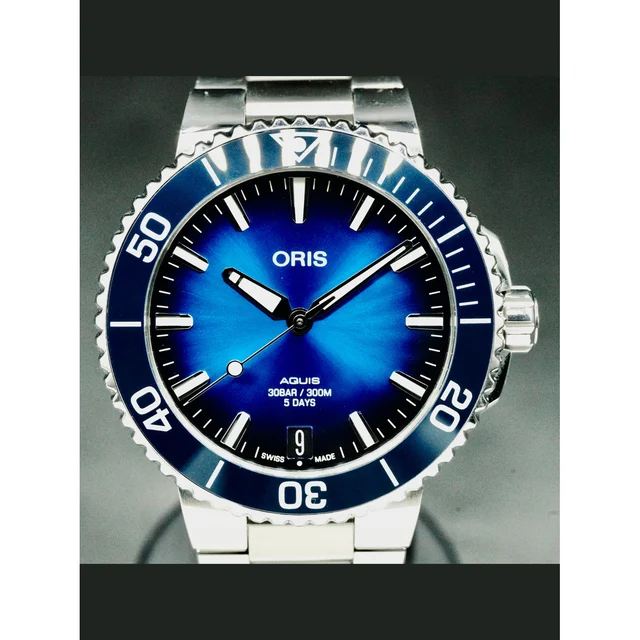 Oris Aquis Blue Dial 210000043066 kol saati