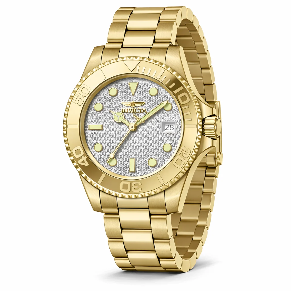 Invicta Pro Diver Brileti Automatic Watch - 40mm. Gold (50280) 40 mm kol saati