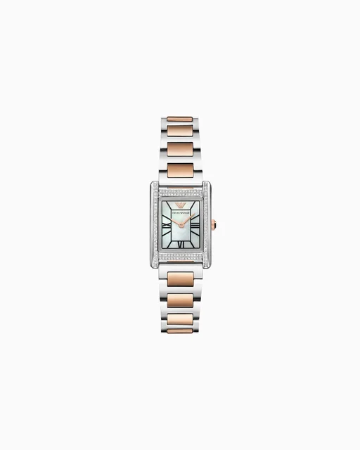 Emporio Armani Two-Hand Two-Tone Stainless Steel Watch AR11626 kol saati