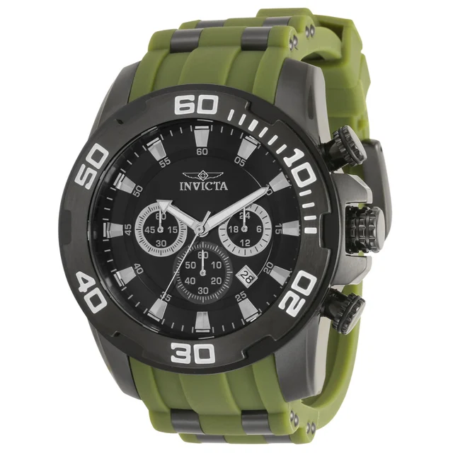 Invicta Pro Diver SCUBA Watch - 50mm, Black, Green (35399) kol saati