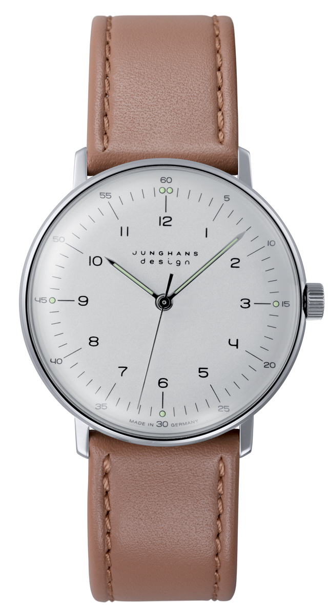 Max Bill 34 vs 38 mm — bilekte oran görseli